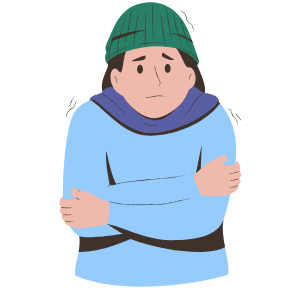 標高が高くなり寒くなる