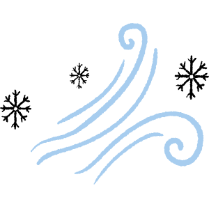 風が吹いて寒い